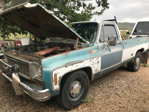 1973 GMC 2500 Wideside Pickup Truck SQUARE BODY work truck / project / restore 1973 GMC 2500 Series