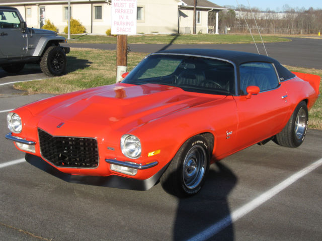 1973 Hugger Orange Camaro NC Car SOLID 1973 Chevrolet Camaro LT