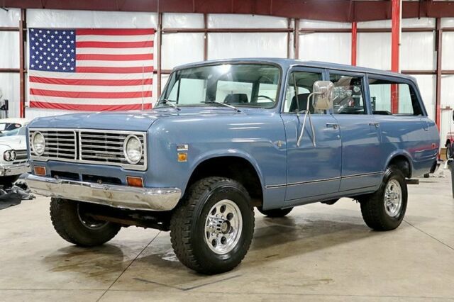 1973 International Harvester Travelall 50982 Miles Blue Metallic SUV 345ci V8 A 1973 International Harvester Travelall --