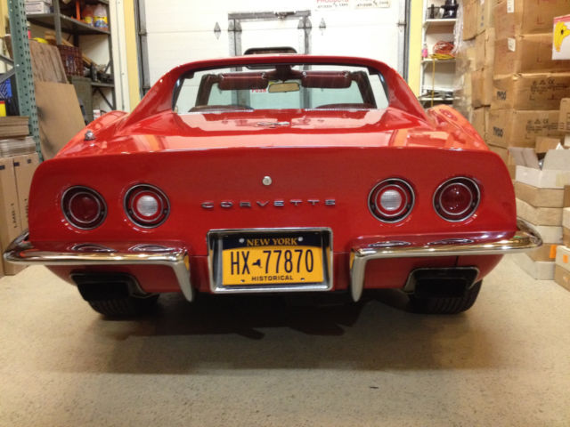 1973 Little Red Corvette Survivor 54k miles, 350 Auto Air T-Tops Matching #'s A+ 1973 Chevrolet Corvette 425