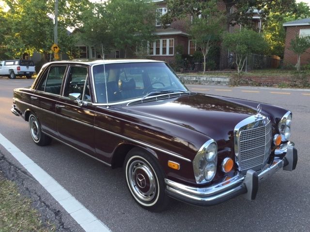 1973 Mercedes 280SE 4,5 W108 in DB 542 Dark Red/black int., 1 owner, NR !!! 1973 Mercedes-Benz 200-Series W108 in RARE DB 542 Dark Red