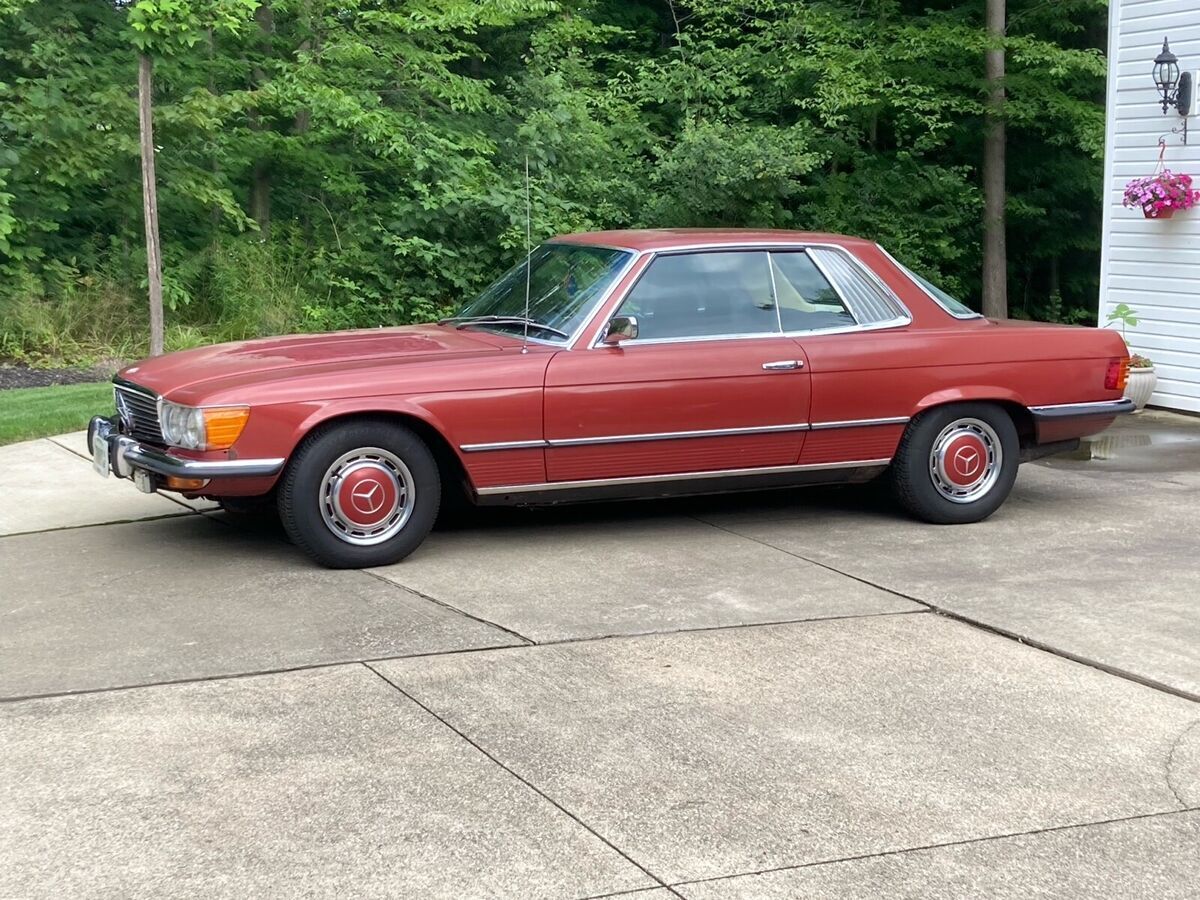 1973 Mercedes-Benz 450 SLC Coupe Red RWD Automatic chrome 1973 Mercedes-Benz 450 SLC chrome