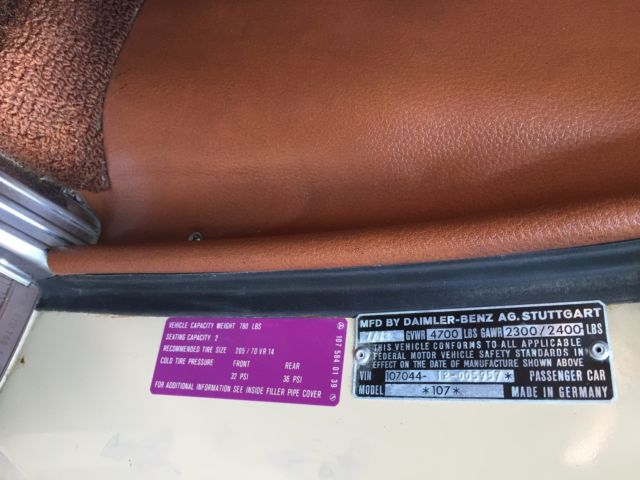 1973 Mercedes-Benz SL-Class Two-tone: 430/423 w. 263 Tobacco LEATHER ! - photo 10