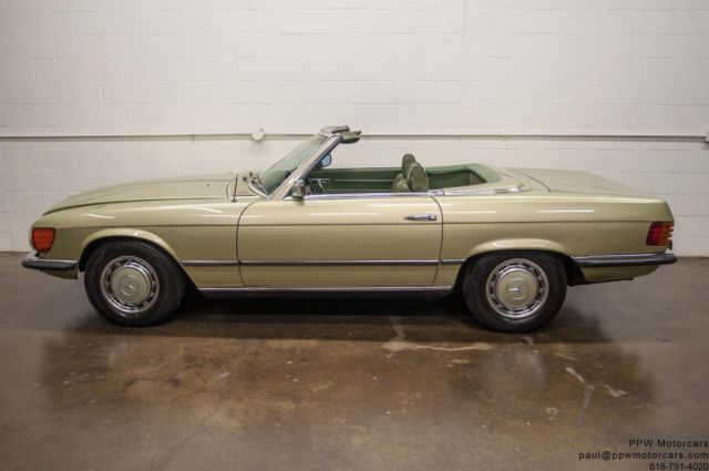 1973 Mercedes-Benz SL-Class 450SL 98,584 Miles Silver Green Metallic 1 Owner 1973 Mercedes-Benz SL-Class 450SL