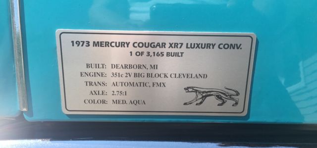 1973 Mercury Cougar XR-7 - photo 6