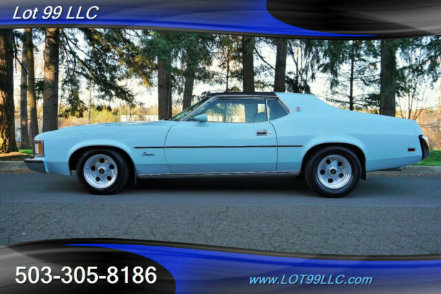 1973 Mercury Cougar 351 V8 Pastel Blue Factory Ac Automatic 2-Door Sedan 1973 Mercury Cougar