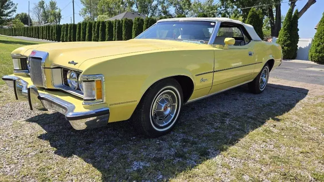 1973 Mercury Cougar XR7 Yellow Convertible 351 V8 1973 Mercury Cougar XR7