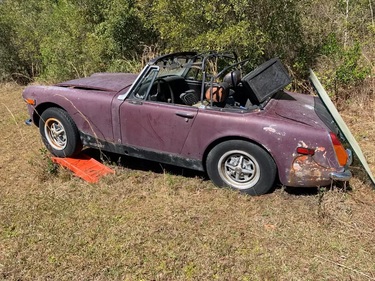 1973 MG Midget Convertible Red RWD Manual 1973 MG Midget