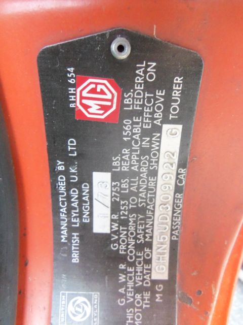 1973 MG MGB standard - photo 6