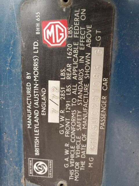 1973 MG MGB GT - photo 10