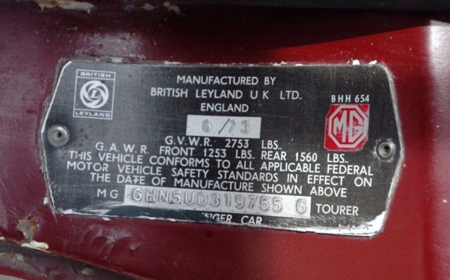 1973 MG MGB Roadster - photo 9