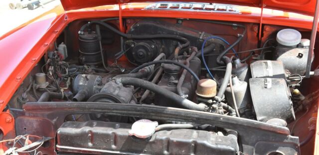 1973 MG MGB ROADSTER, ORANGE, BLACK TOP & UPHLSTRY - photo 6