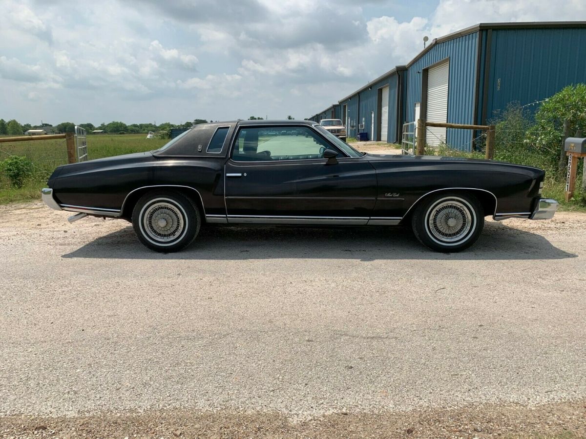 1973 Monte Carlo Landau - Black on Black, Auto, Column Shift, Bench 1973 Chevrolet Monte Carlo