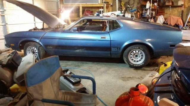 1973 Mustang Mach 1 351C factory AIR auto 9" GT wheels 1973 Ford Mustang fastback