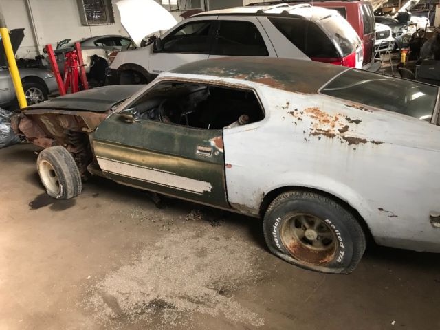 1973 Mustang Mach 1 A/C car needs restoration project 1973 Ford Mustang
