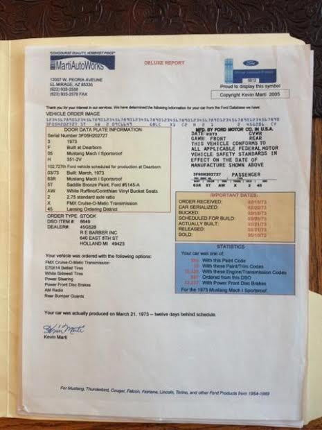 1973 Ford Mustang MACH 1 - photo 10