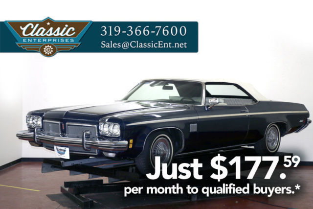 1973 Oldsmobile Delta 88 0 Dark Royal Blue Convertible 455 V8 3 Speed Automatic 1973 Oldsmobile Eighty-Eight --