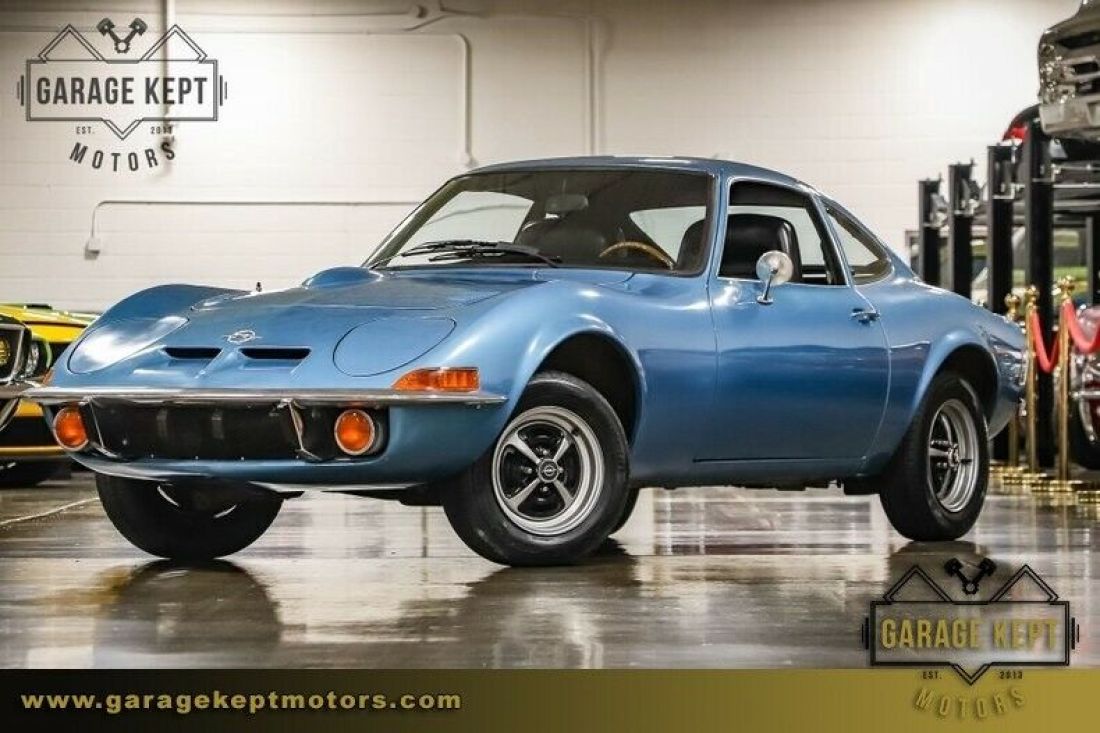 1973 Opel GT Strato Blue Metallic Coupe 1.9L/102hp 4-Cylinder 28,137 Miles 1973 Opel GT