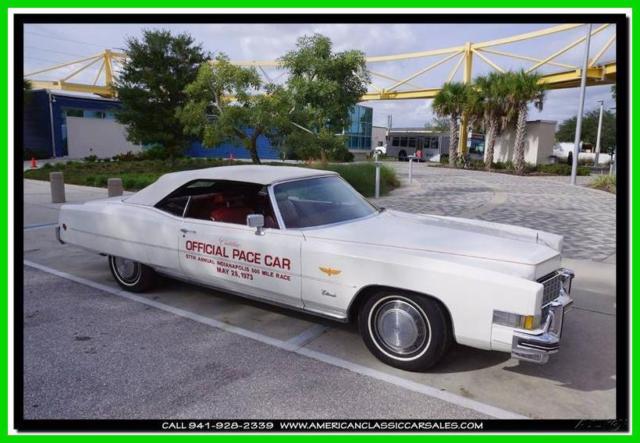 1973 Pace Car Used Automatic 1973 Cadillac Eldorado Pace Car