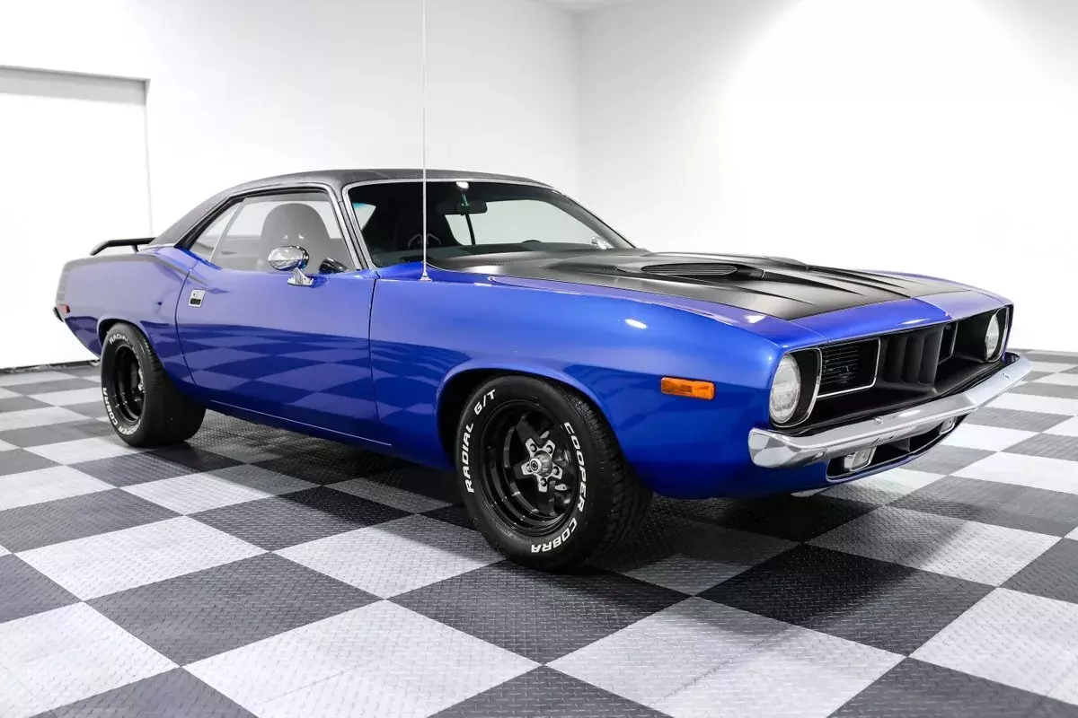 1973 Plymouth Barracuda 673 Miles BLUE Coupe 505ci v8 5-Speed 1973 Plymouth Barracuda