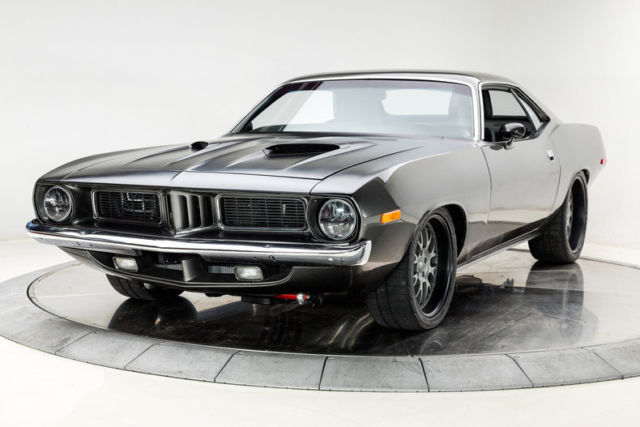 1973 Plymouth Barracuda Cuda 383 V8 3 Speed Automatic Coupe Graphite Metallic 1973 Plymouth Barracuda Cuda