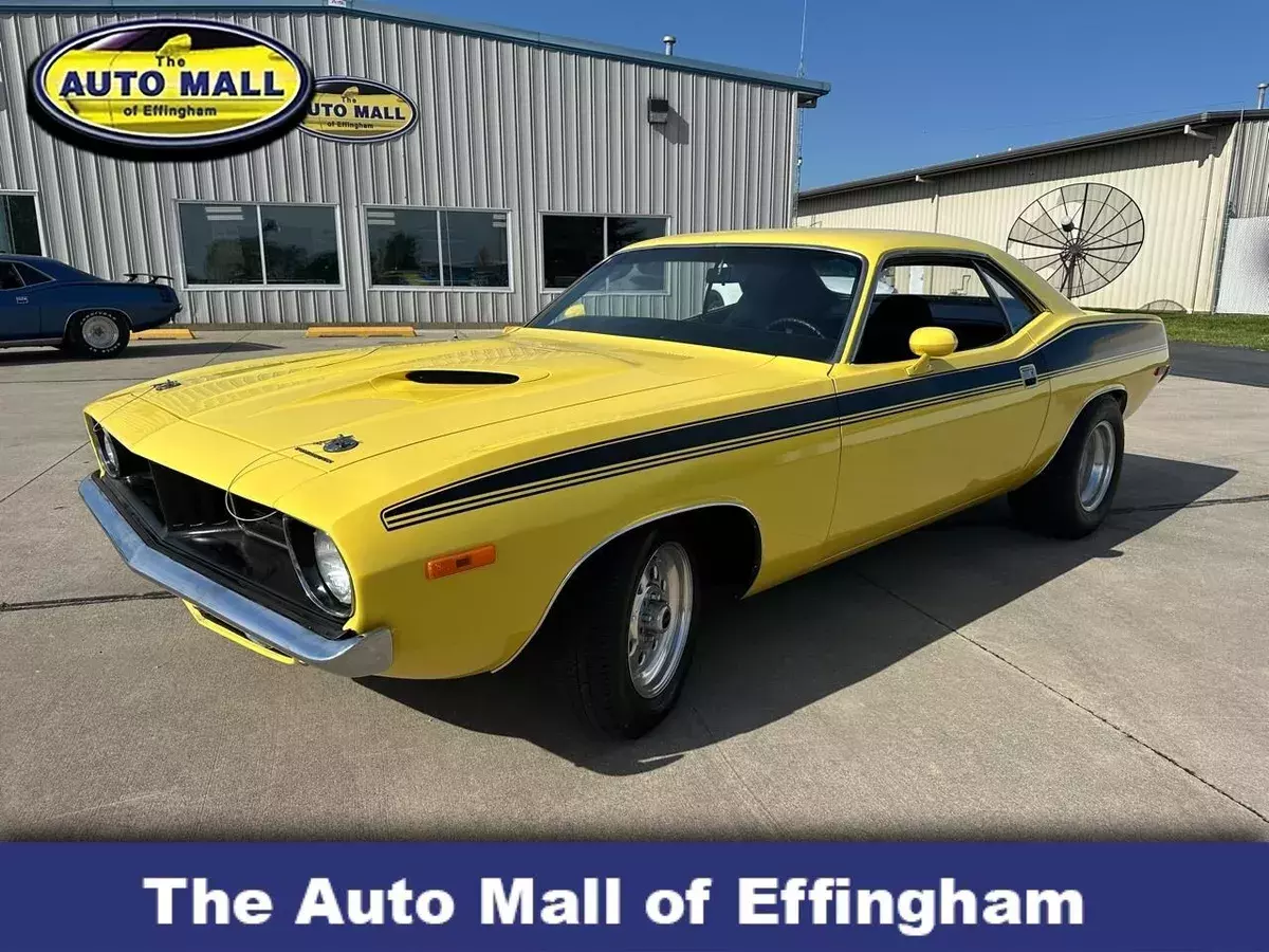 1973 Plymouth Barracuda Cuda 5000 Miles Yellow American Muscle Car 440 1973 Plymouth Barracuda Cuda