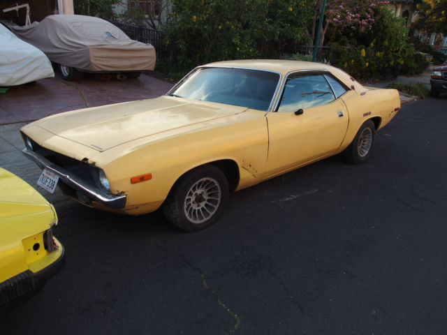 1973 Plymouth Barracuda, farm fresh, just picked for you in California 1973 Plymouth Barracuda