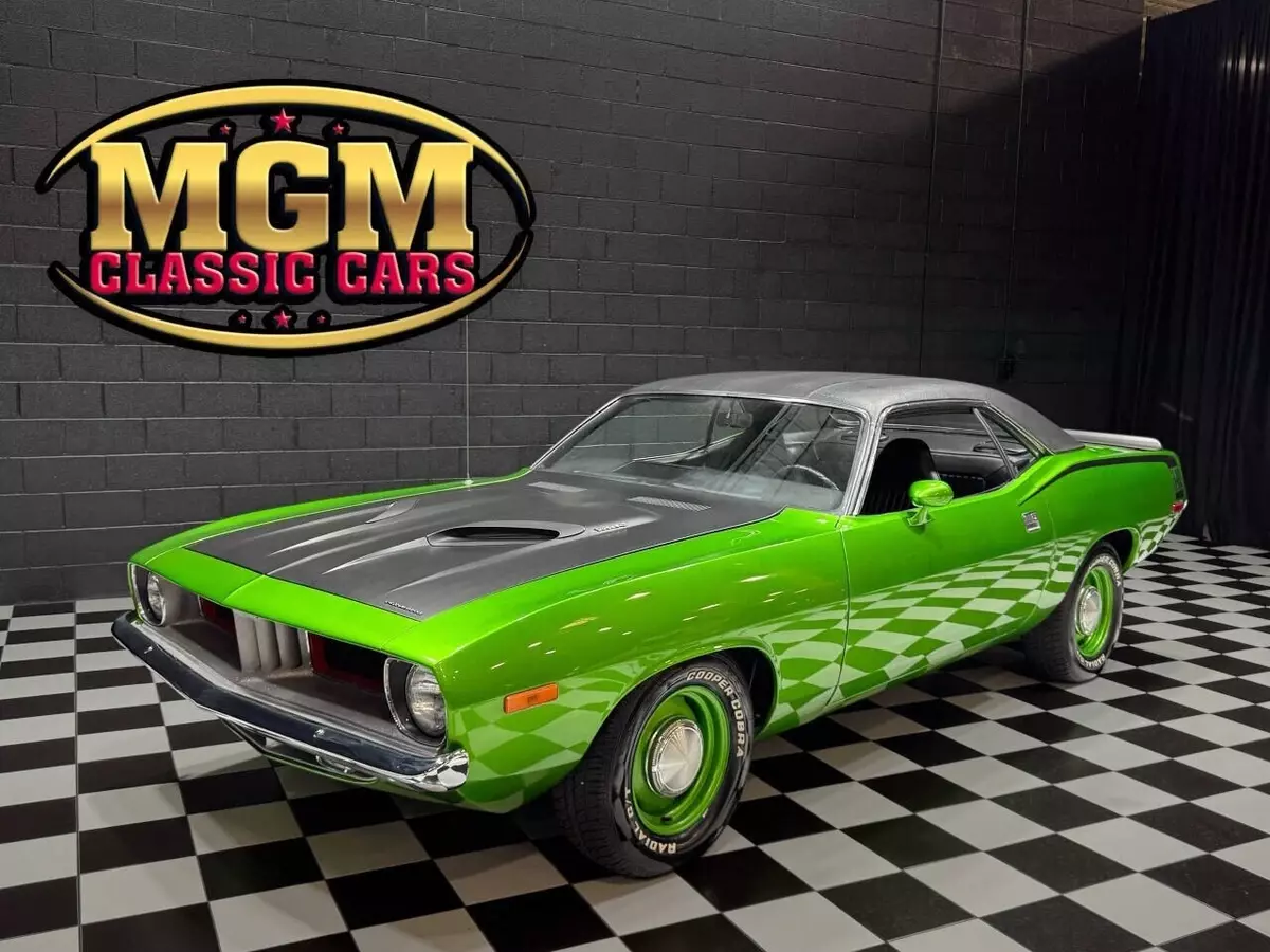 1973 Plymouth Barracuda HYPER GREEN 340cid RESTORED!!