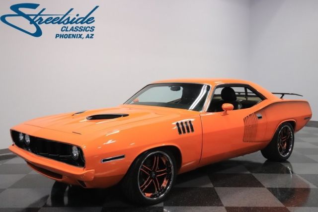 1973 Plymouth Cuda Hemi Restomod 17264 Miles Tangelo Orange Coupe 426 HEMI V8 5 1973 Plymouth Other Hemi Restomod