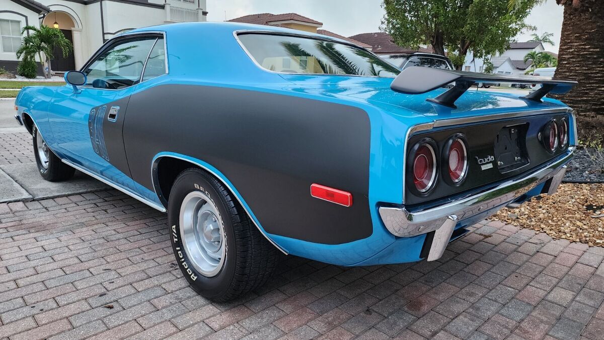 1973 Plymouth Cuda (Real Cuda) Matching 340, Auto, Petty Blue - 1 of only 4,576 - photo 3