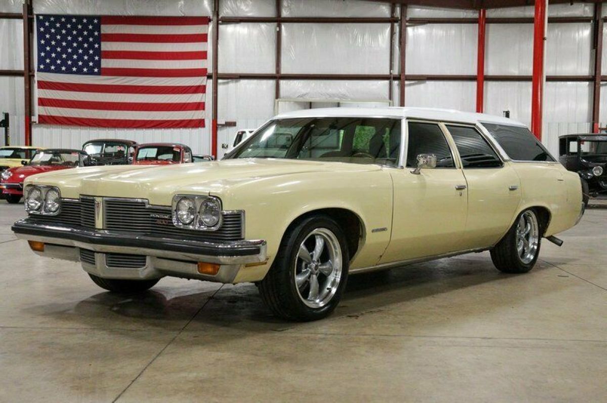 1973 Pontiac Catalina Safari 87184 Miles Cream Station Wagon 454ci V8 Automatic 1973 Pontiac Catalina Safari
