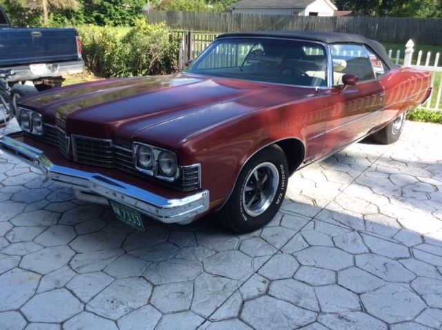 1973 Pontiac GRANDVILLE, Convertible Located near Dayton, Ohio 1973 Pontiac Bonneville GRANDVILLE Convertible G80
