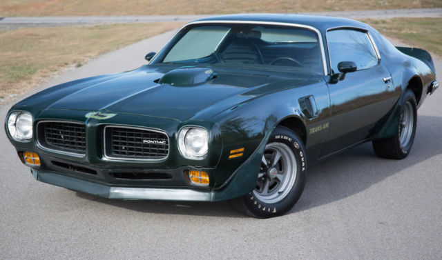 1973 Pontiac Trans Am 47011 Miles Brewster Green Coupe 455 3 Speed Automatic 1973 Pontiac Trans Am --
