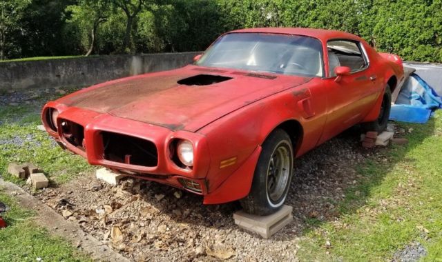 1973 Pontiac Trans Am RED WHITE rare ORANGE CARPET - photo 2