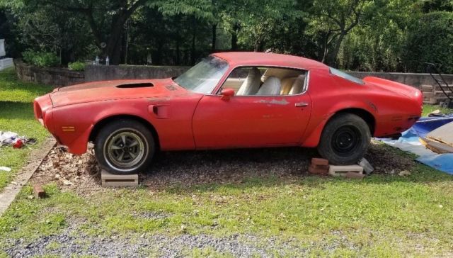 1973 Pontiac Trans Am RED WHITE rare ORANGE CARPET - photo 3