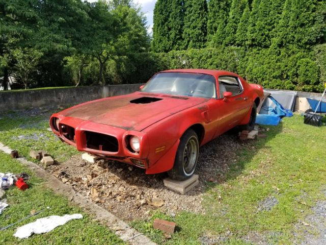 1973 Pontiac Trans Am RED WHITE ORANGE CARPET HURST 4 SPEED AIR CAR - photo 6