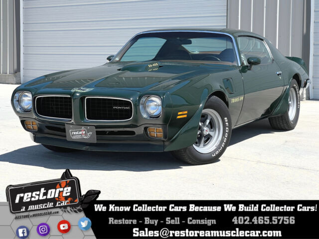 1973 Pontiac Trans AM SD 455 - Auto, AC, Brewster Green Survivor 1973 Pontiac Trans Am SD 455 - Auto, AC, Brewster Green Survivor