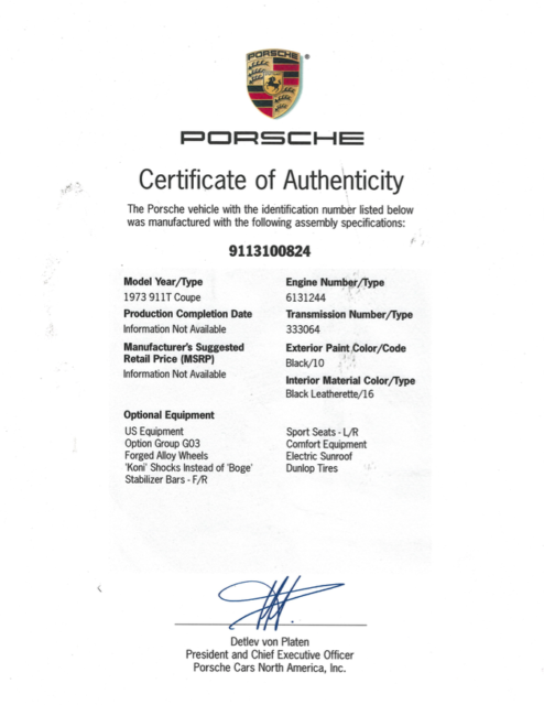 1973 Porsche 911 - photo 2