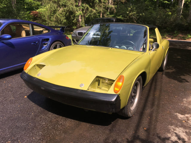 1973 Porsche 914 1.8L Green Racer with Fresh Paint Engine Rebuilt 1973 Porsche 914