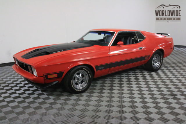 1973 Red 351 CLEVELAND V8 MANUAL PS PB! 1973 Ford Mustang 351 CLEVELAND V8 MANUAL PS PB