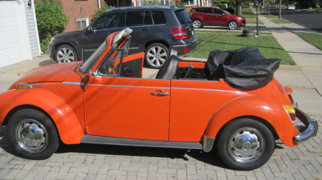 1973 super beetle convertible orange California car 1973 Volkswagen Beetle - Classic