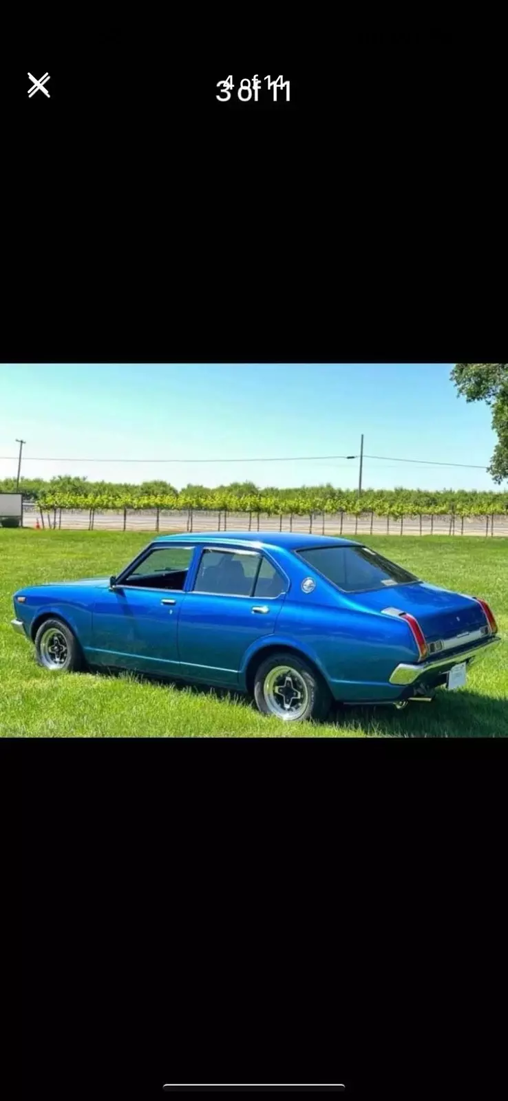 1973 Toyota Carina Sedan Blue 1973 Toyota Carina
