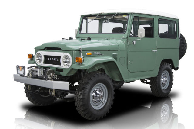 1973 Toyota Land Cruiser FJ40 2179 Miles Nebula Green SUV 3.9 liter Inline 6 4 S 1973 Toyota Land Cruiser FJ40