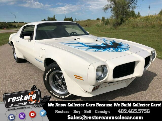 1973 Trans Am, Automatic, AC, 89k Miles, Very Clean Cameo White, Black Interior 1973 Pontiac Trans Am , Auto, AC, 89k Miles, Cameo White, Black Int