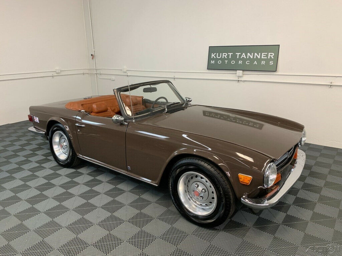 1973 TRIUMPH TR-6. SIENNA. UNRESTORED, HONEST, GOOD DRIVER SHOWING 80,266 MILES. 1973 Triumph TR-6 1973 TRIUMPH TR-6. SIENNA BROWN.