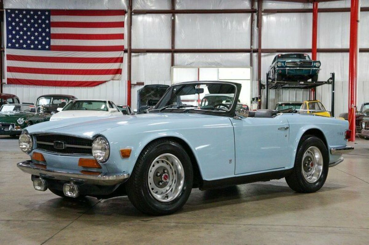 1973 Triumph TR6 95013 Miles Wedgewood Blue Convertible 2.5L I6 4-Speed Manual 1973 Triumph TR-6