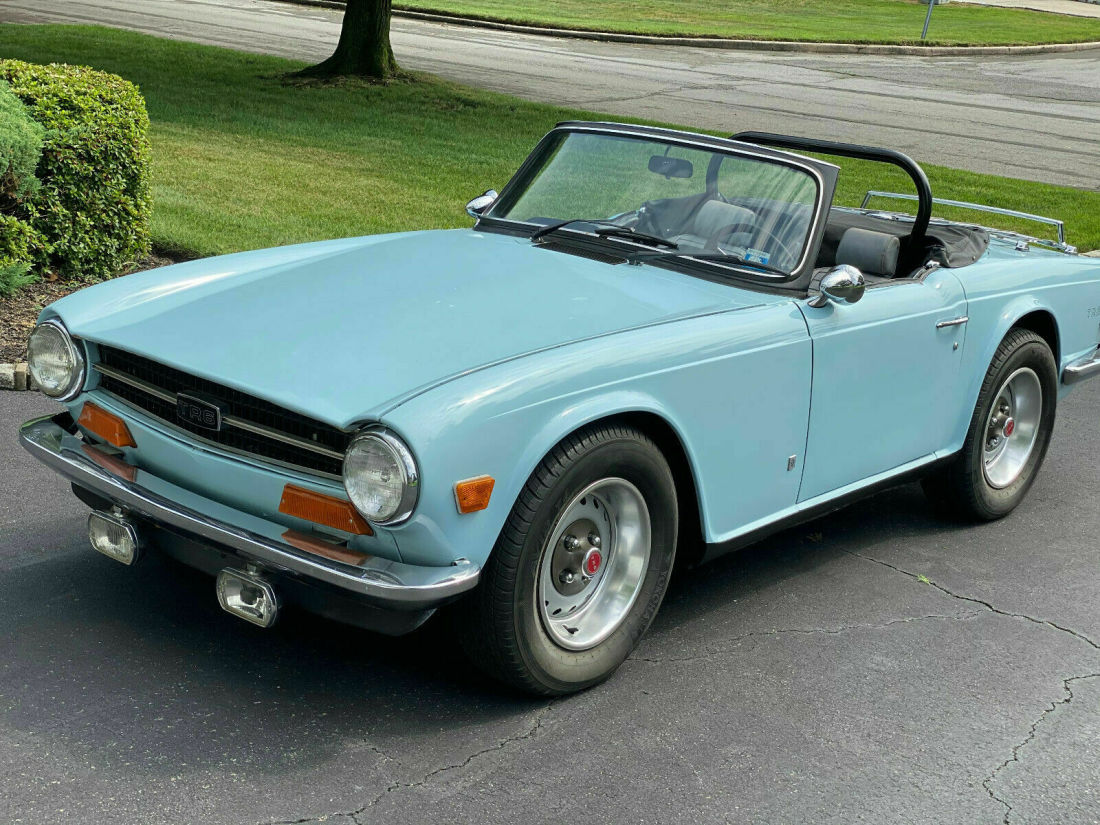 1973 TRIUMPH TR6 WITH SOFTOP & RARE OVERDRIVE & HARDTOP 1973 Triumph TR-6