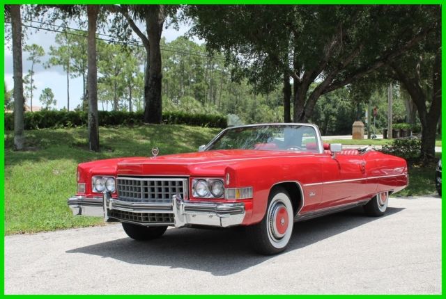 1973 Used Automatic Cadillac Eldorado Cady Convertible 2 Door 73 Restored 1973 Cadillac Eldorado Convertible
