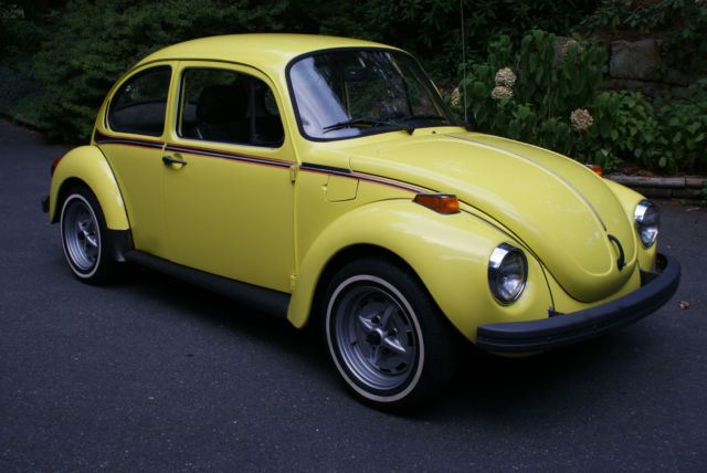 1973 Volkswagen Beetle - Classic Special Edition Super Beetle Yellow Sports Bug 1973 Volkswagen Beetle - Classic Special Edition Super Beetle