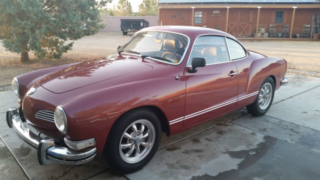 1973 Volkswagen Karmann Ghia, 34k miles, rose / pink color, has back seat 1973 Volkswagen Karmann Ghia